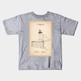 St. George Reef Lighthouse - California - SD Kids T-Shirt